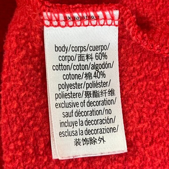 Victoria Sport Pull Over Sweatshirt Womens XL Red Activewear Workout - Picture 7 of 8